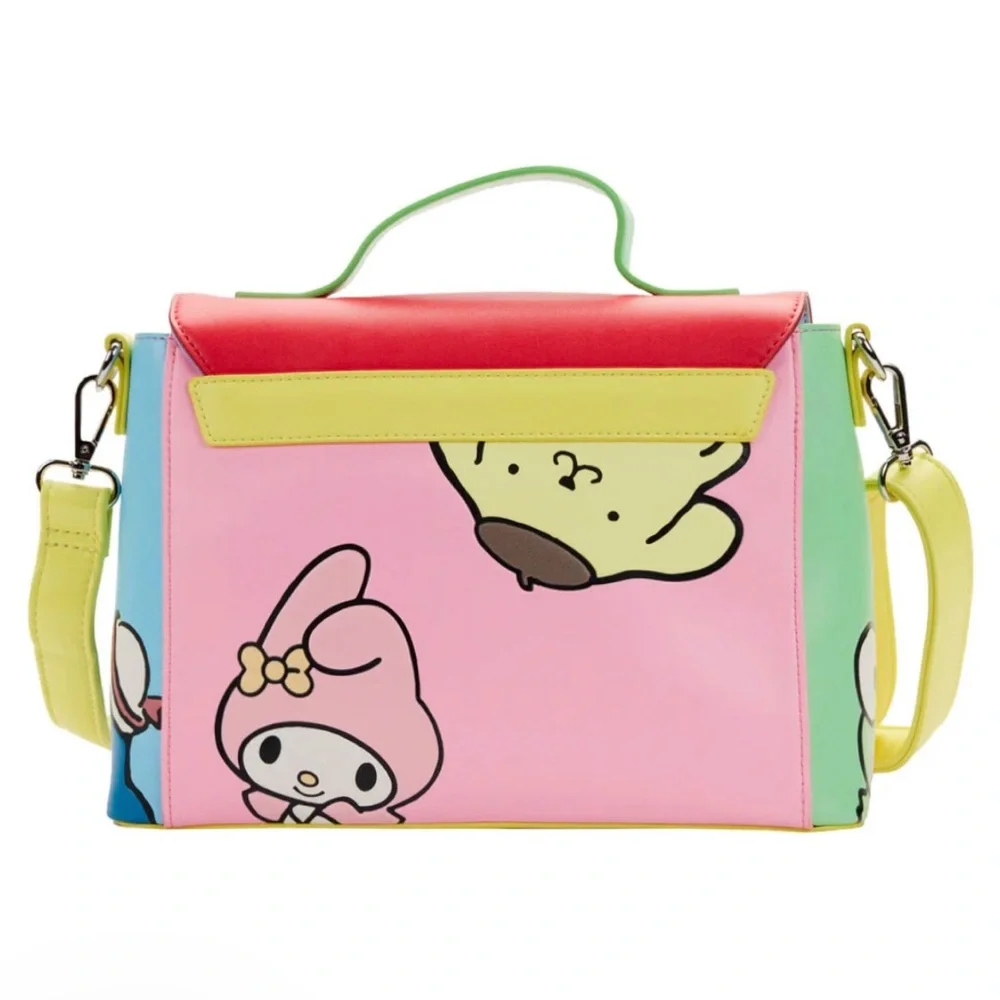 Loungefly Hello Kitty & Friends color block hand bag crossbody purse Sanrio - Picture 2 of 7